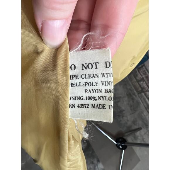 Fingerhut Vegan leather Jacket gun Mustard vintage 1970s - Picture 14 of 15